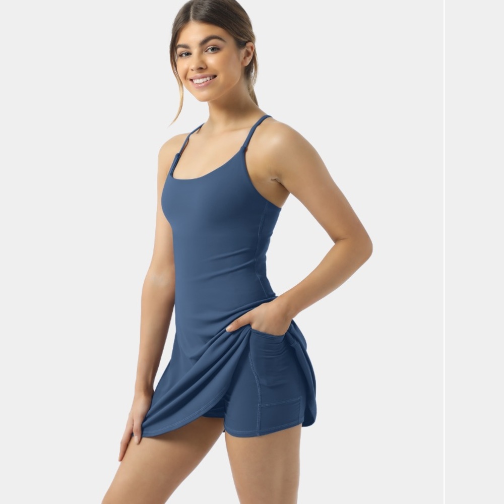 HALARA Women's Blue Athletic Dress